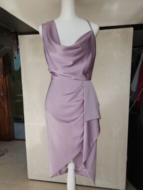 Lavish Alice Lilac Satin Slip